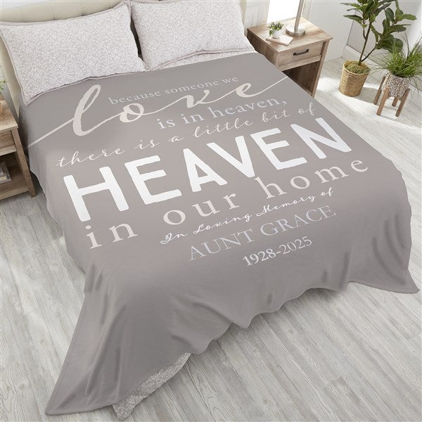 Personalized Memorial Blankets - Heaven In Our Home - 17382