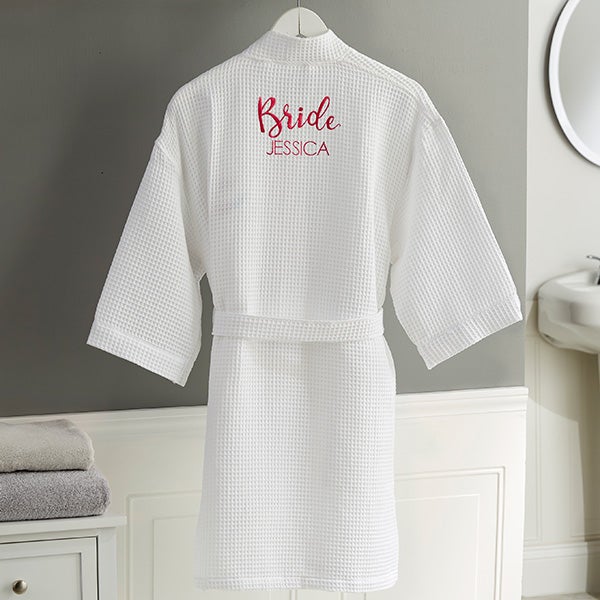 Personalised bridal party robes best sale