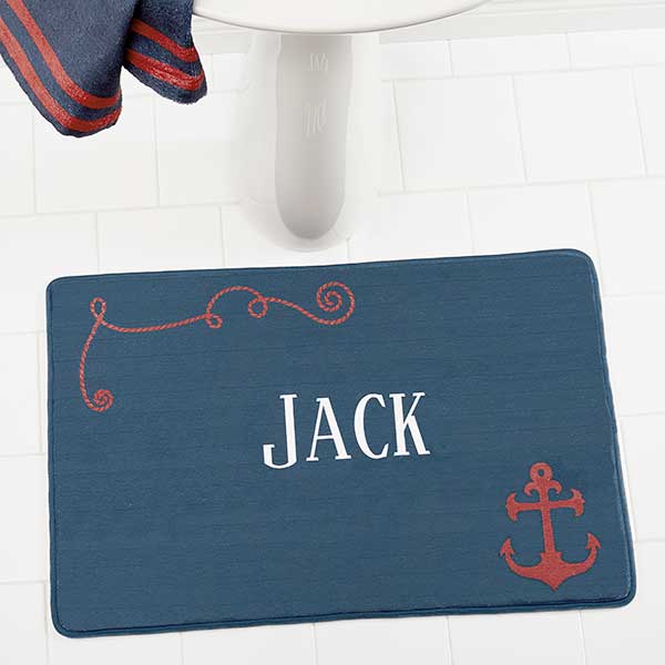 Personalized Nautical Bath Mat - 17501