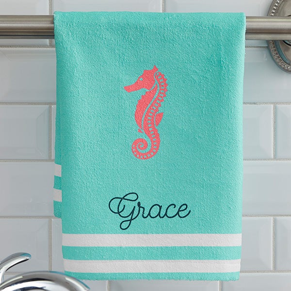 Personalized Nautical Hand Towels - 17532