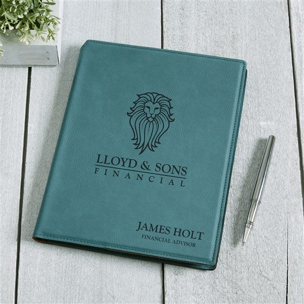 Business Logo Personalized Notepad - Teal - 17546