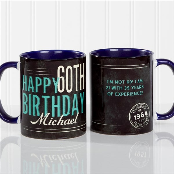 Personalized Coffee Mugs - Vintage Birthday - 17555