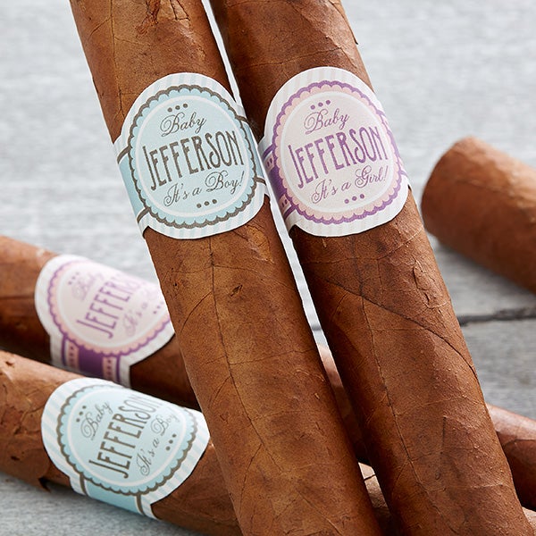 Personalized New Baby Cigar Labels - It's A .... - 17644
