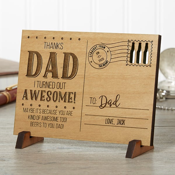 wooden father's day gifts