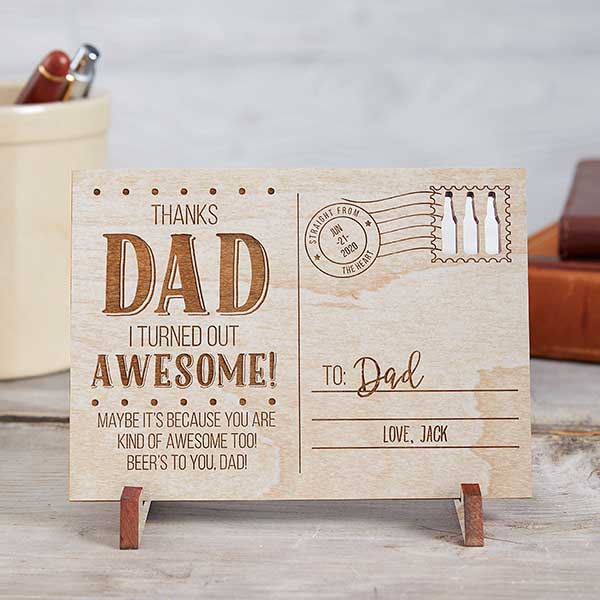 wooden father's day gifts