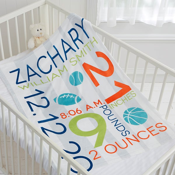 personalized infant blankets
