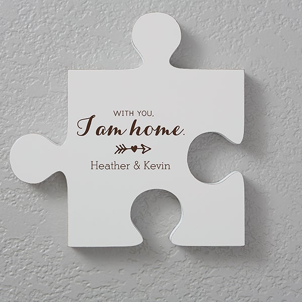 Personalized Romantic Wall Puzzle Pieces - Romantic Quotes - 17698