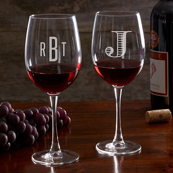Personalized Classic Celebrations Wine Glass Collection - 17830