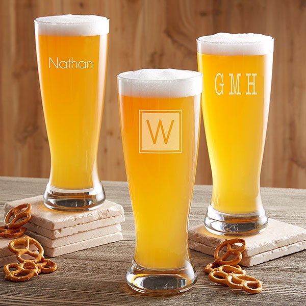 Personalized Beer Pilsner Glasses