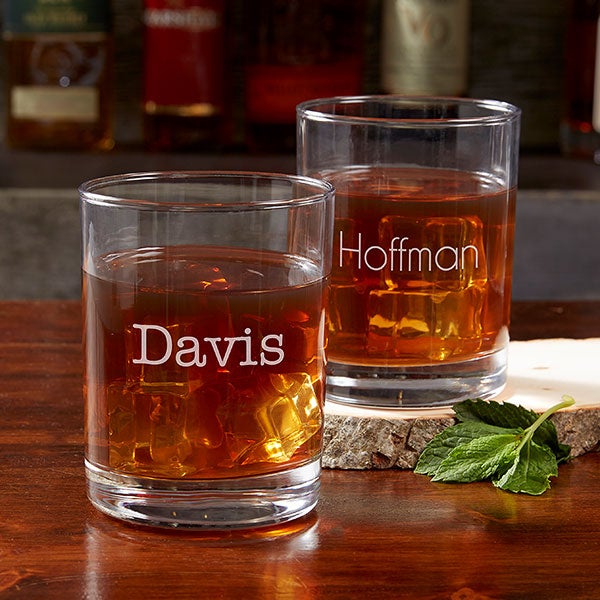 Personalized Old Fashioned Glasses - Classic