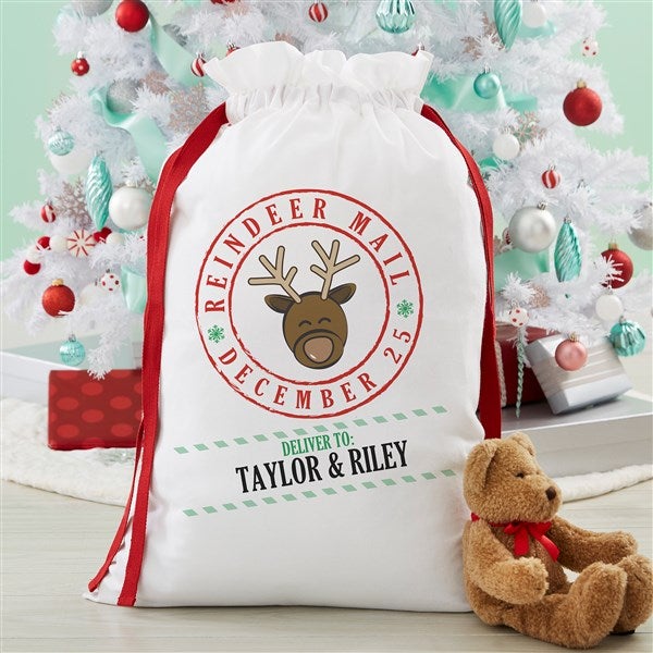 Personalized Santa Sack - Reindeer Mail - 17935