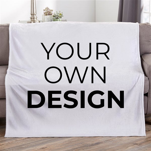 Design Your Own 60x80 Personalized Blanket White