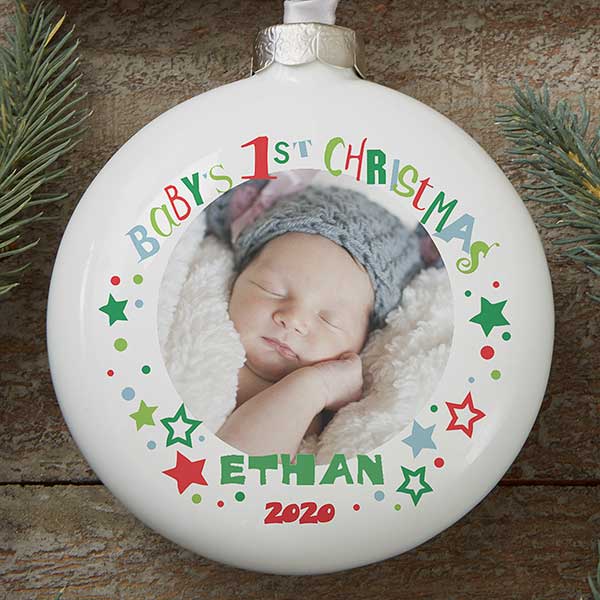 personalized baby's 1st christmas ornament