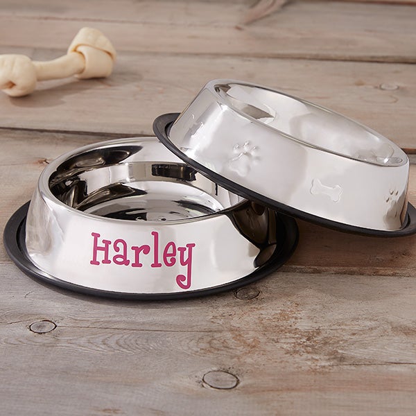 Personalized Dog Bowls - Stainless Steel