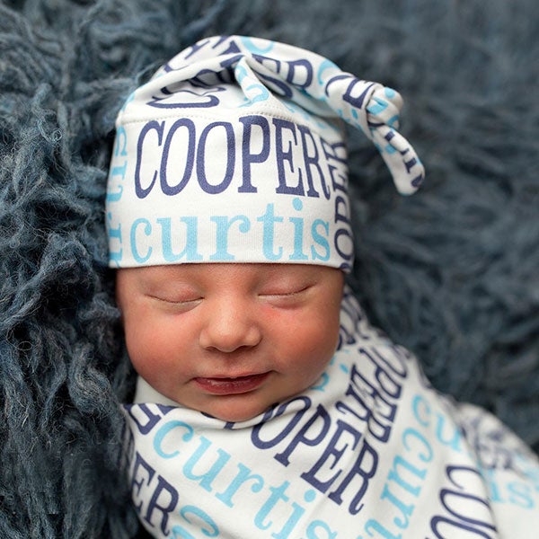 swaddle blanket and hat