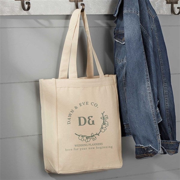 Personalized Logo Canvas Tote Bag-10x14 - 18174