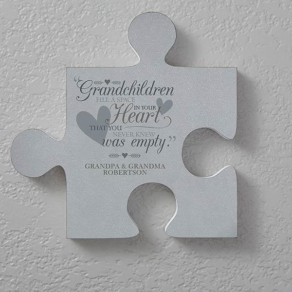 Personalized Puzzle Piece Wall Decor - Grandparents - 18259