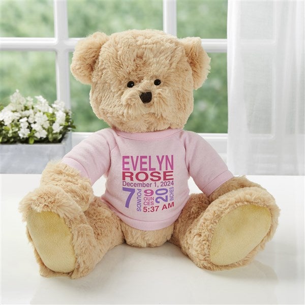 Personalized Teddy Bear For Baby Girl Baby Birth Info