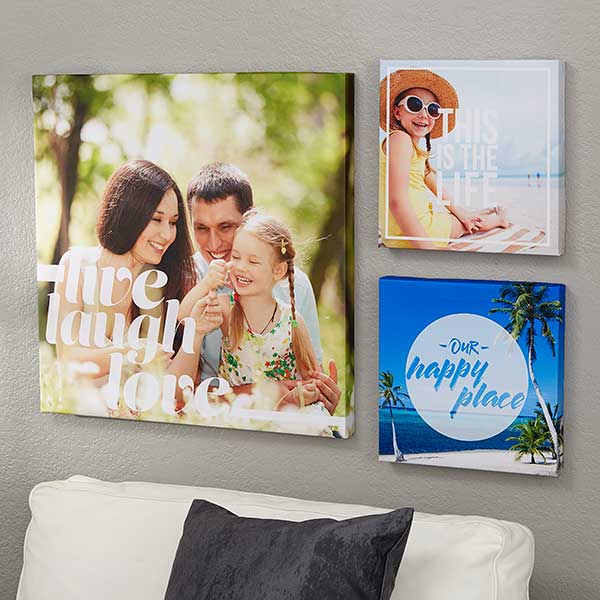 Two, Three, or Four Personalized 8 x 10 Custom Canvas Prints from  Printerpix (Up to 94% Off)
