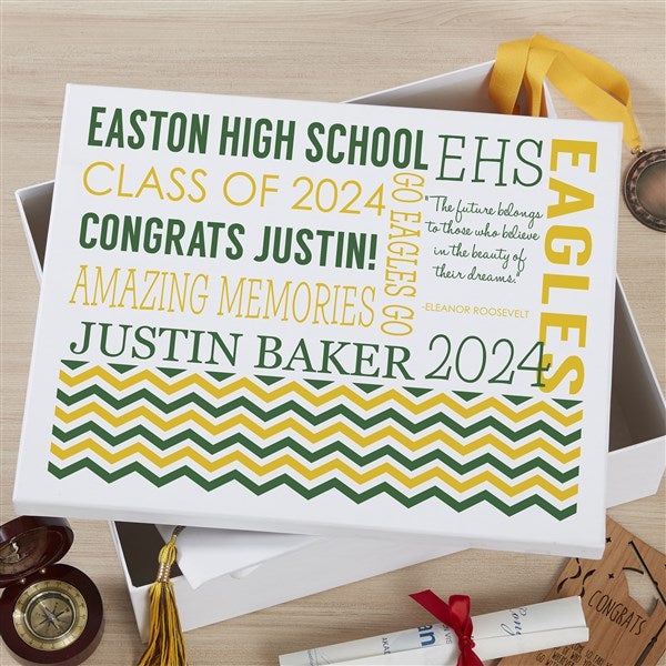 Personalized Keepsake Box - School Memories - 18393