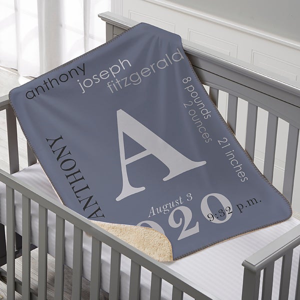 baby boy name blankets