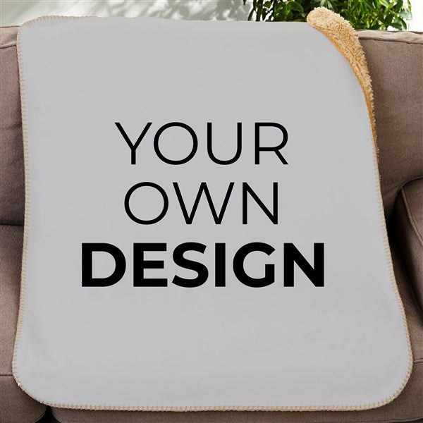 Design Your Own Personalized Sherpa Baby Blanket  - 18399