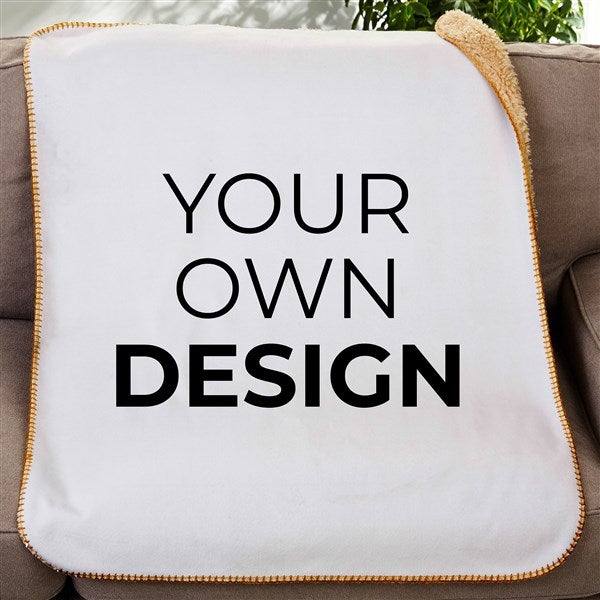 Design Your Own Personalized Sherpa Baby Blanket  - 18399