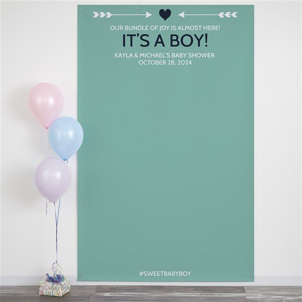 Personalized Photo Backdrop - Baby Shower - 18451