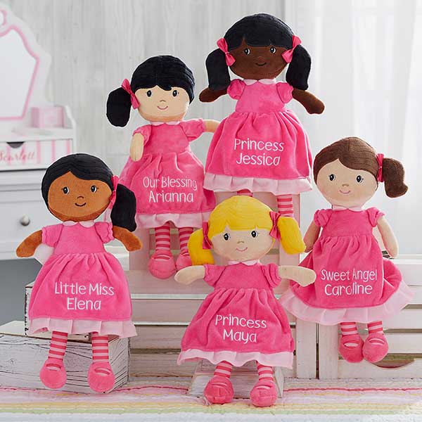 Personalized Dolls - Custom Embroidered 