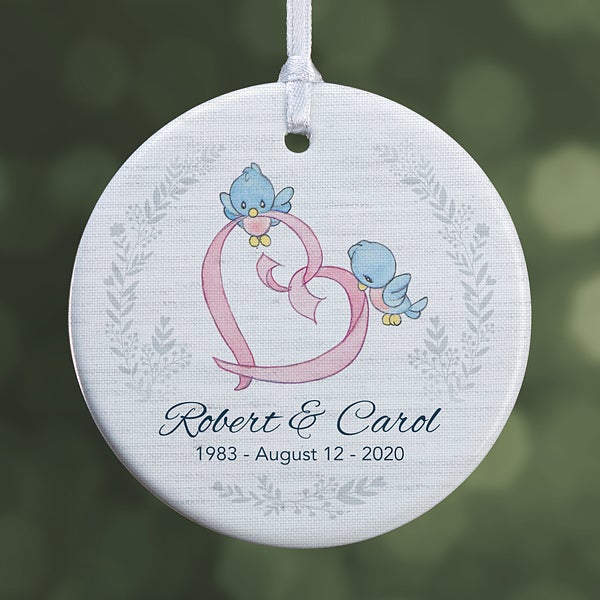 personalized anniversary christmas ornaments