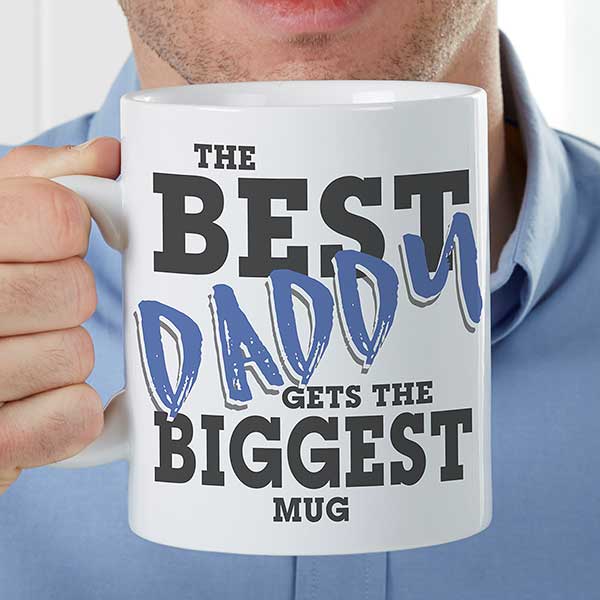 Large Personalized Coffee Mugs for Men - Definition of a Dad or