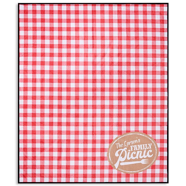 Personalized Picnic Blanket Picnic Plaid