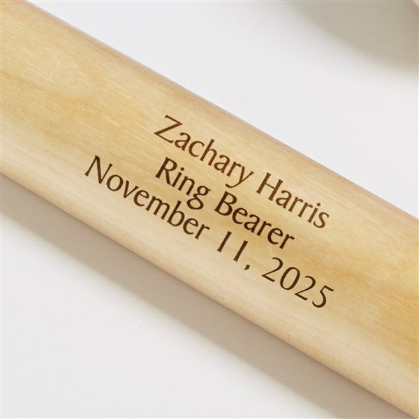 Personalized Mini Baseball Bats - Ring Bearer Gift - 18494