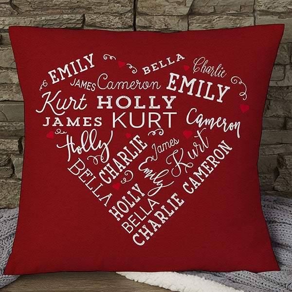 throw pillows with words on them
