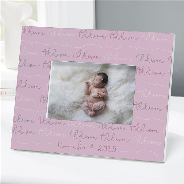 Personalized Modern Baby Girl Picture Frames - 18505