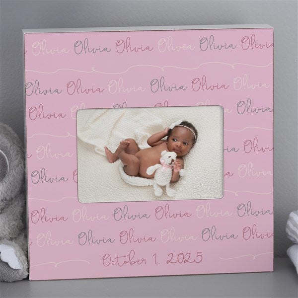 Personalized Modern Baby Girl Picture Frames - 18505