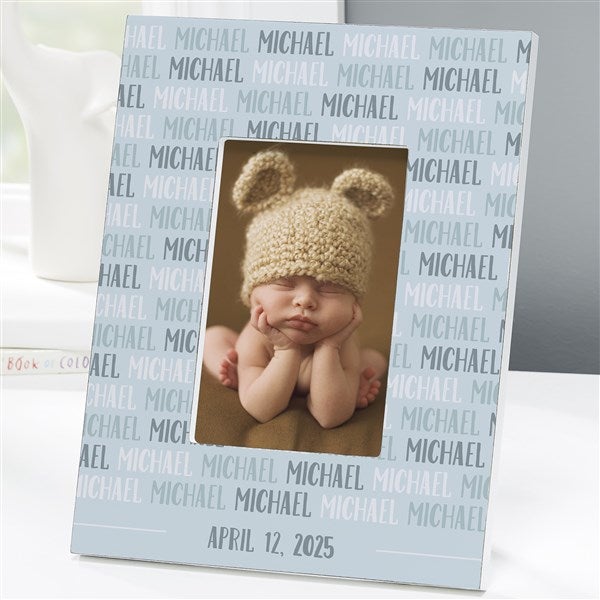 Personalized Modern Baby Boy Picture Frames - 18506