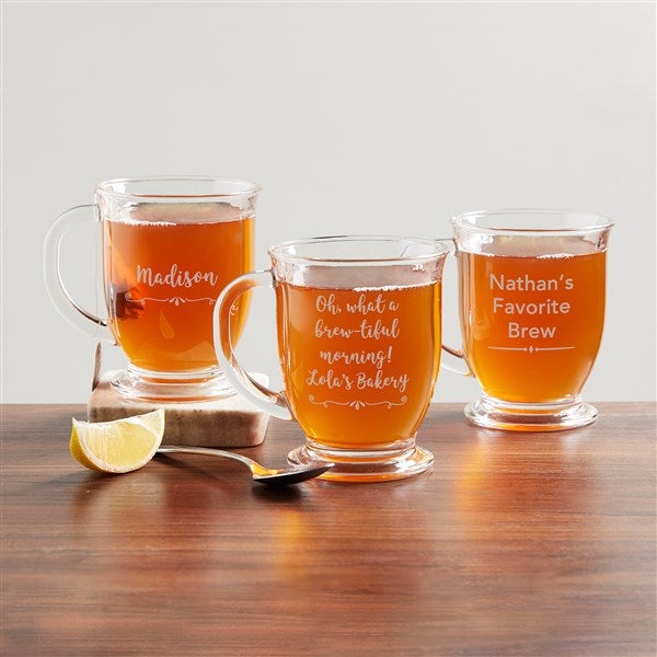 Square Glass Coffee Mugs Pack of 1 Drinking Glasses Sipper with