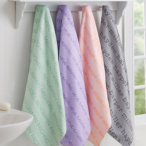 personalized bath towels for toddlers