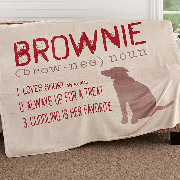 Custom dog best sale blankets personalized