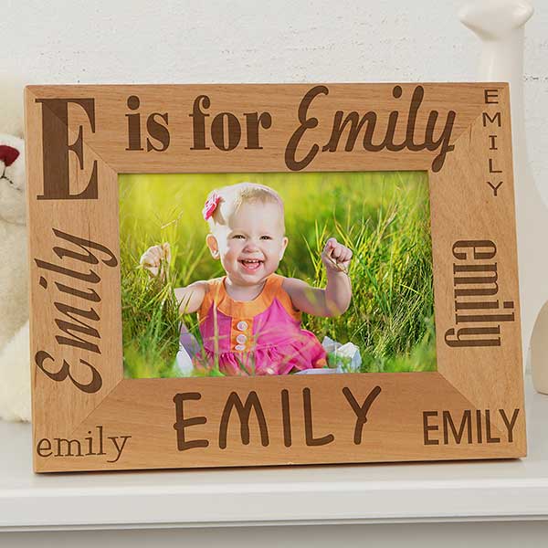 Alphabet Name Personalized Baby Photo Frame