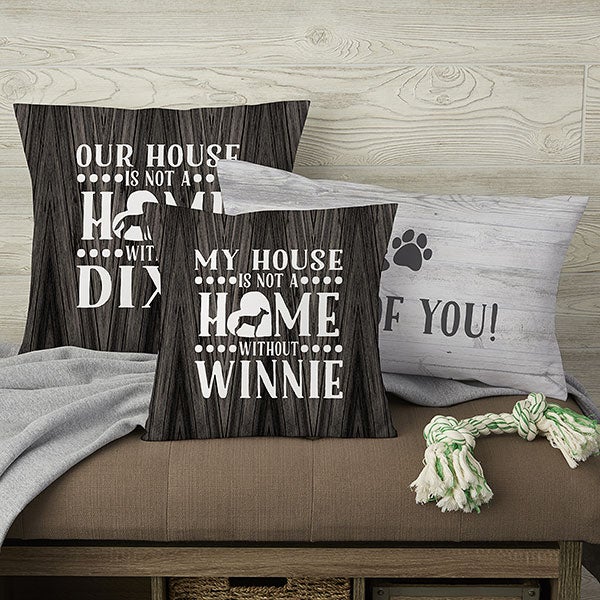 Personalized Dog Throw Pillows - Our Pet Home