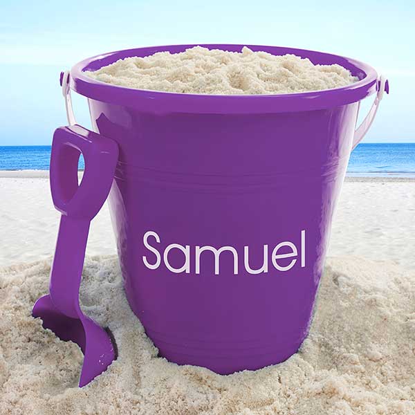 purple sand pail