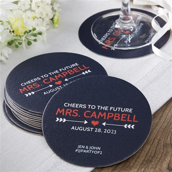 Personalized on sale paper coasters