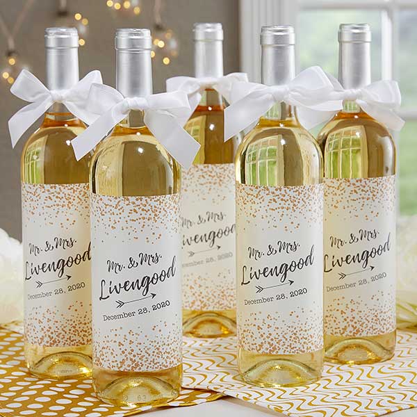 wine bottle labels wedding