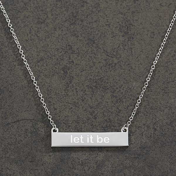 Real hot sale nameplate necklaces