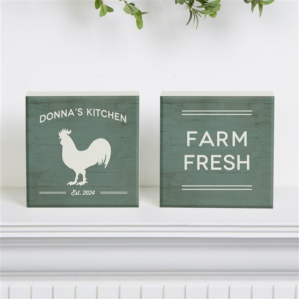 Personalized Shelf Decor - Farmhouse Kitchen - 18893