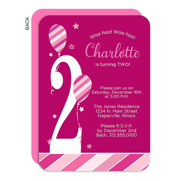 Personalized Birthday Invitation - Birthday Girl - 18937