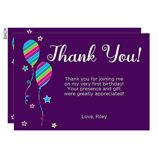 thank you notes for birthday gifts