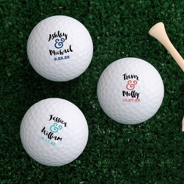 Personalized Golf Balls - Wedding Gift - 18968